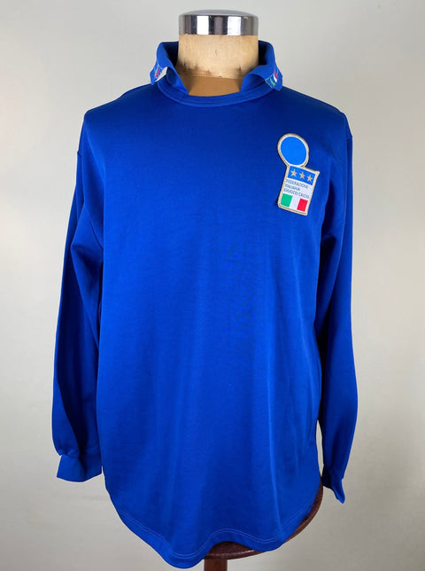 Match Shirt • National • Italia • 1993 • Diadora • Home • 4 • Dino Baggio • vs Malta • WC 94 Qualifiers - Calcio 90