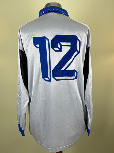 Match Shirt • National • Italia • 1992 • Diadora • Keeper • #12 • Gianluca Pagliuca • vs Switzerland • WC 94 Qualifiers