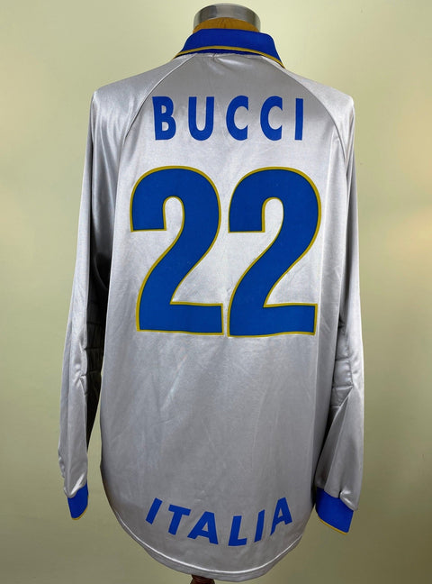 Match Shirt • National • Italia • 1997 • Nike • Home • 22 • Luca Bucci • Match Prepared - Calcio 90