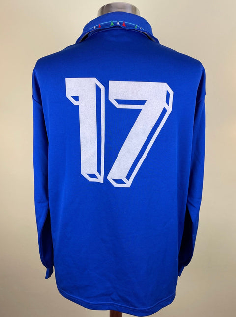 Match Shirt • National • Italia • 1993 • Diadora • Home • 17 • Match Worn - Calcio 90