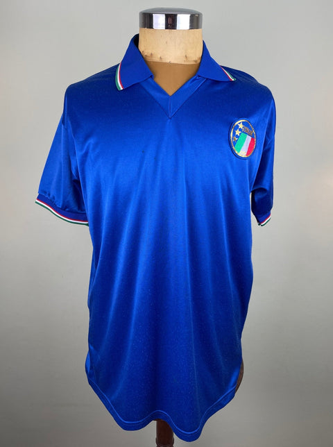 Match Shirt • National • Italia • 1988 • Diadora • Home • 10 • Giuseppe Giannini • vs Norway • Friendly - Calcio 90
