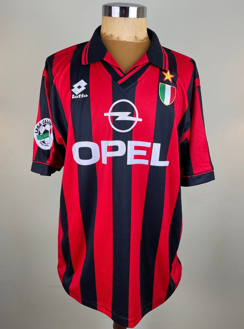 Match Shirt • Club • AC Milan • 1996 • Lotto • Home • 20 • Zvonimir Boban • Match Worn - Calcio 90