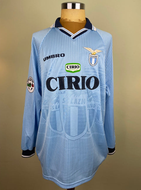 Match Shirt • Club • Lazio • 1997 • Umbro • Home • 18 • Pavel Nedved • Match Worn - Calcio 90
