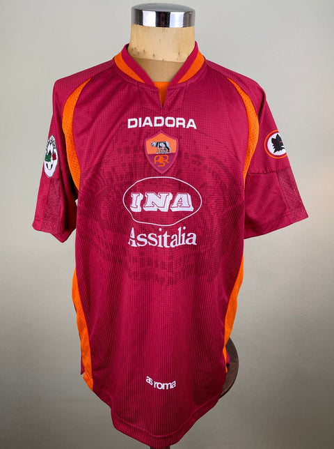 Match Shirt • Club • Roma • 1997 • Diadora • Home • 9 • Abel Balbo • Match Worn - Calcio 90