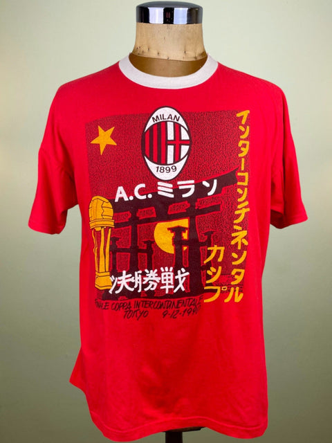 T-Shirt | 1990 | Intercontinental Cup | AC Milan | Toyota Cup Final Bootleg T-Shirt