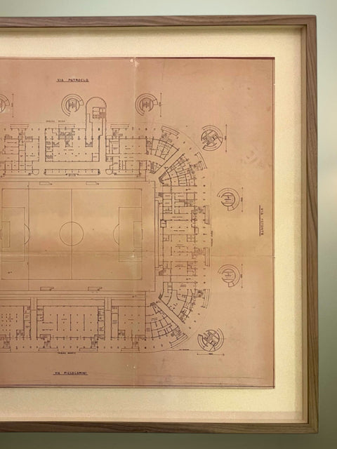 T-Shirts & Merch | Poster | AC Milan | 1991 | Original Architectural Drawing of San Siro