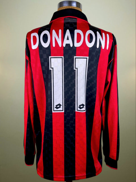 Jersey | Club | AC Milan | 1995 | Roberto Donadoni | Matchworn
