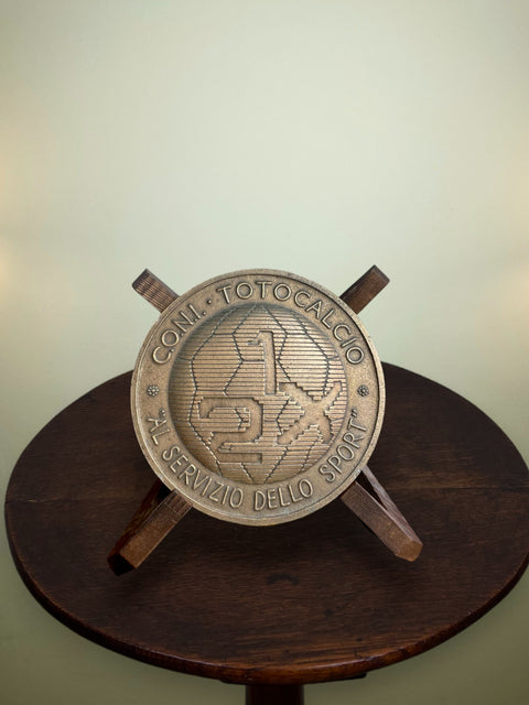T-Shirts & Merch | Medal | Totocalcio | 1986 | Italian Betting 40 Year Anniversary Plaque