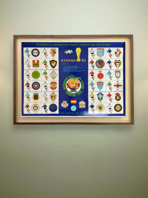 Store Memorabilia • Poster • 1982 • Espana 82 World Cup Czechoslovak Participants Poster (Copy)