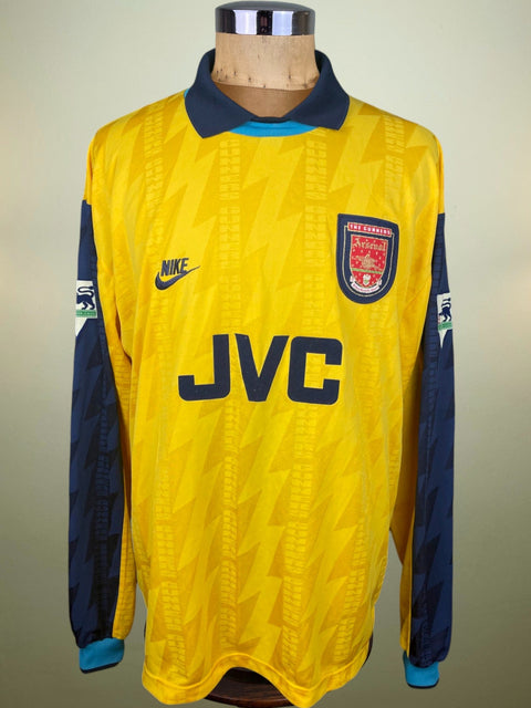 Jersey | Club | Arsenal | 1994 | Kevin Campbell | vs Liverpool | League Cup