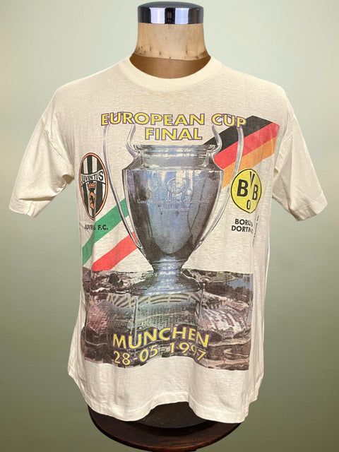 T-Shirt • 1997 • Champions League • Juventus vs Dortmund • Bootleg T-Shirt