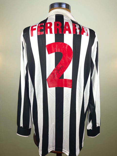 Match Shirt • Club • Juventus • 1998 • Kappa • Home • #2 • Ciro Ferrara • Match Worn • Signed 