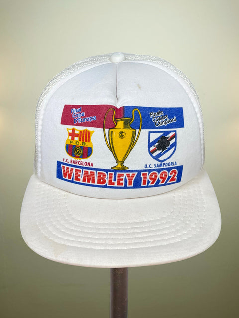 Store Memorabilia • Hat • Sampdoria vs Barcelona • 1992 • European Cup Final • Bootleg Hat 