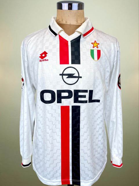 Match Shirt • Club • AC Milan • 1996 • Lotto • Away • #6 • Franco Baresi • Match Worn • Signed 
