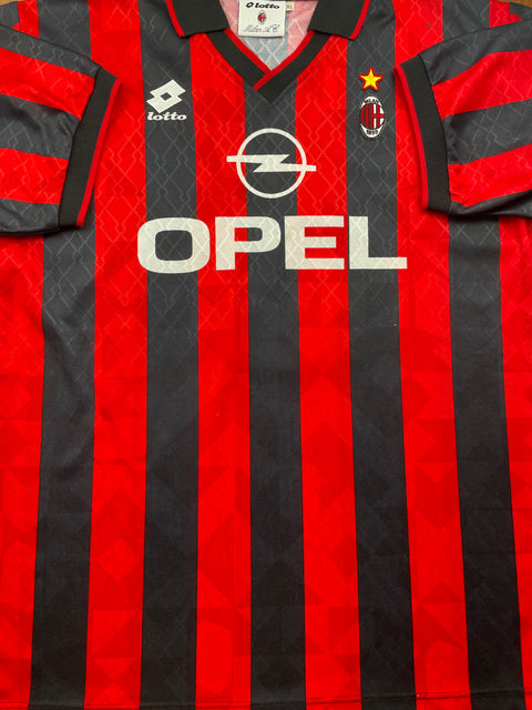 Store Shirt • AC Milan • 1995 • Lotto • Home • #3 • Paolo Maldini • Size XL 