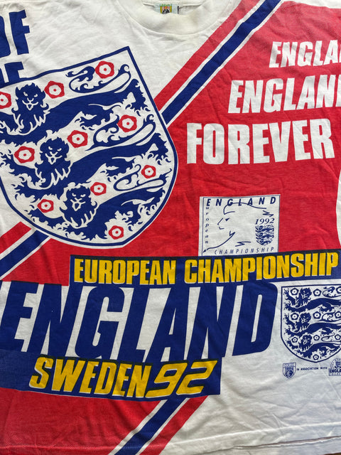 T-Shirt • 1992 • Euro 92 • England • Sweden 92 T-Shirt 
