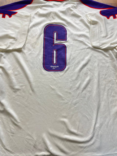 Match Shirt • Club • Fiorentina • 1995 • Reebok • Away • #6 • Match Prepared • Size XL 