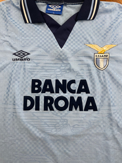 Match Shirt • Club • Lazio • 1995 • Umbro • Home • #6 • Jose Antonio Chamot • Match Worn 