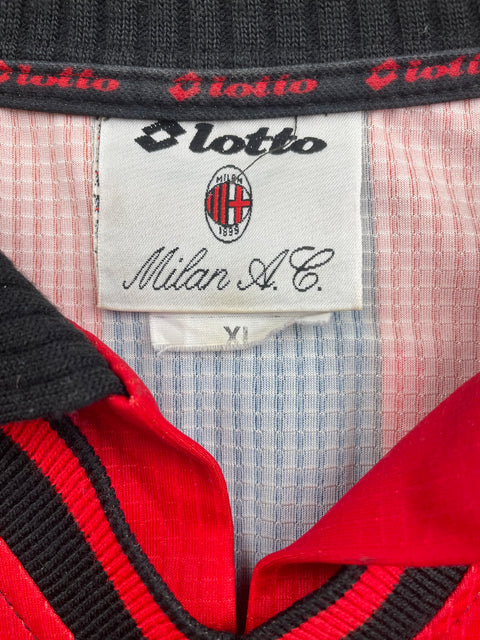 Match Shirt • Club • AC Milan • 1997 • Lotto • Home • #9 • Patrick Kluivert • Match Worn 