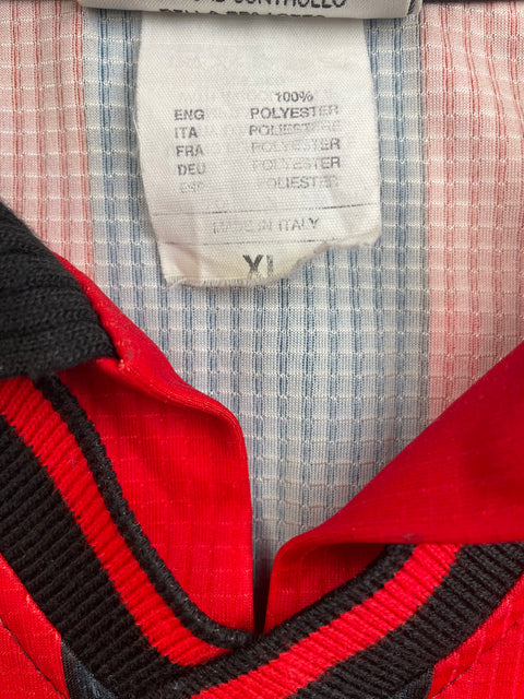 Match Shirt • Club • AC Milan • 1997 • Lotto • Home • #9 • Patrick Kluivert • Match Worn 