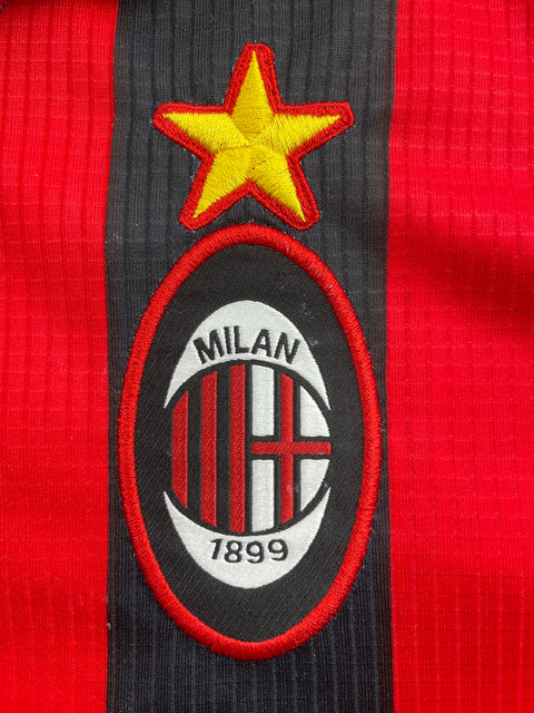 Match Shirt • Club • AC Milan • 1997 • Lotto • Home • #9 • Patrick Kluivert • Match Worn 