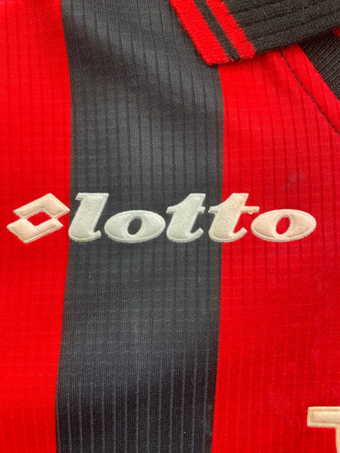 Match Shirt • Club • AC Milan • 1997 • Lotto • Home • #9 • Patrick Kluivert • Match Worn 