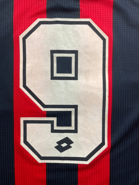 Match Shirt • Club • AC Milan • 1997 • Lotto • Home • #9 • Patrick Kluivert • Match Worn 