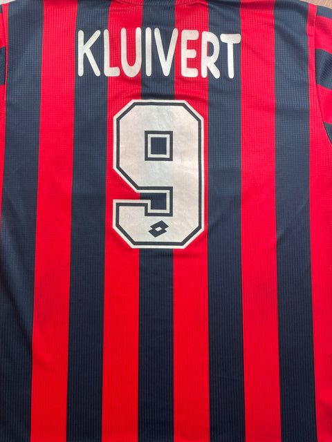 Match Shirt • Club • AC Milan • 1997 • Lotto • Home • #9 • Patrick Kluivert • Match Worn 