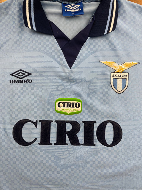 Match Shirt • Club • Lazio • 1996 • Umbro • Home • #18 • Pavel Nedved • Match Worn • Unwashed 