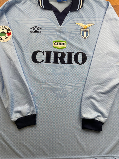 Match Shirt • Club • Lazio • 1996 • Umbro • Home • #18 • Pavel Nedved • Match Worn • Unwashed 