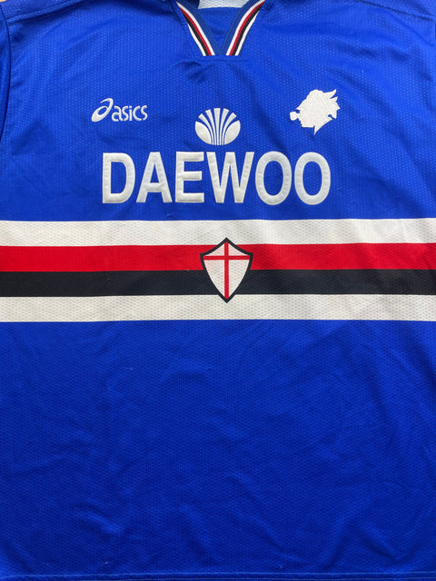 Match Shirt • Club • Sampdoria • 1997 • Asics • Home • #29 • Giuseppe Signori • Match Worn 