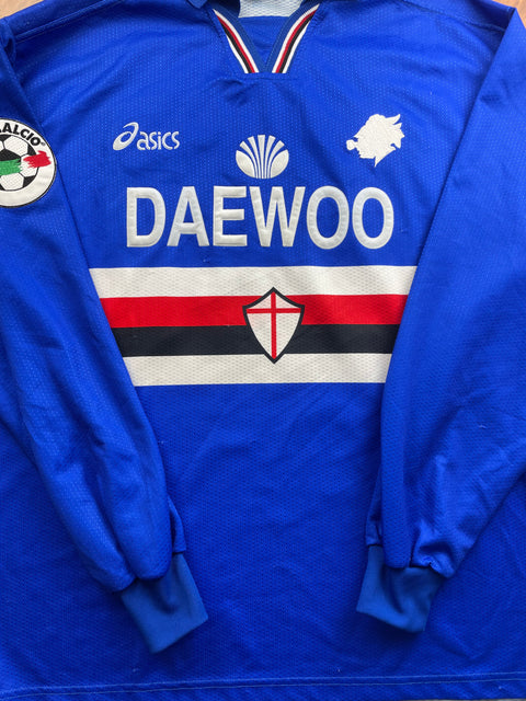 Match Shirt • Club • Sampdoria • 1997 • Asics • Home • #29 • Giuseppe Signori • Match Worn 