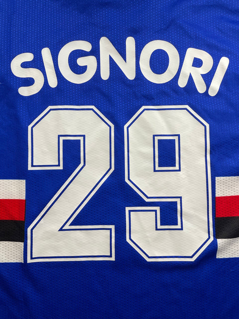 Match Shirt • Club • Sampdoria • 1997 • Asics • Home • #29 • Giuseppe Signori • Match Worn 