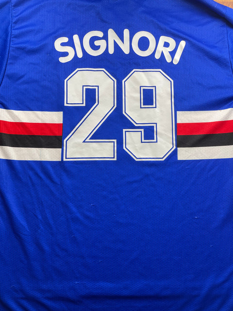 Match Shirt • Club • Sampdoria • 1997 • Asics • Home • #29 • Giuseppe Signori • Match Worn 