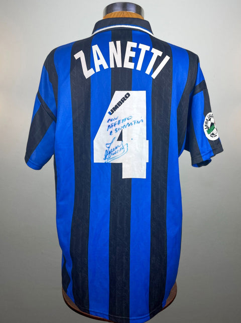 Jersey | Club | Inter | 1996 | Javier Zanetti | Matchworn | Signed