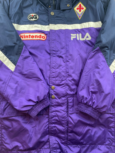 Player Issue Training • Fiorentina • 1997 • Fila • Bench Coat Jacket • Size M 