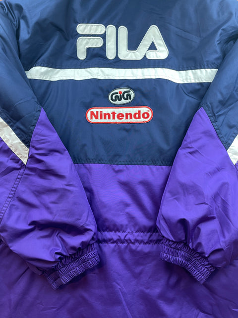 Player Issue Training • Fiorentina • 1997 • Fila • Bench Coat Jacket • Size M 