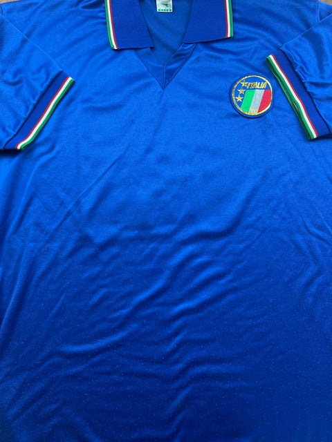Match Shirt • National • Italia • 1988 • Diadora • Home • #10 • Giuseppe Giannini • vs Norway • Unwashed 