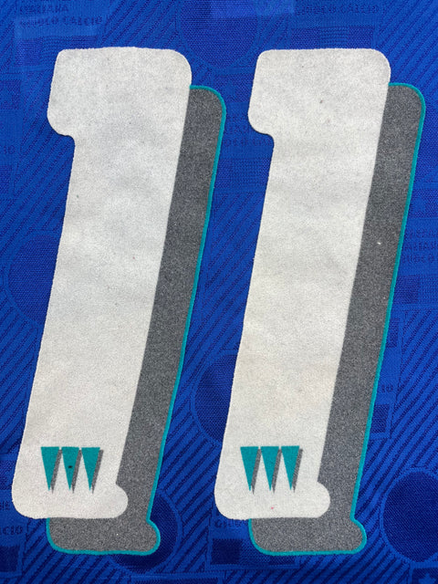 Match Shirt • National • Italia • 1994 • Diadora • Home • #11 • Giuseppe Signori • vs Estonia • Euro 96 Qualifiers 