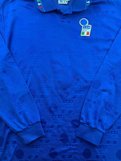 Match Shirt • National • Italia • 1994 • Diadora • Home • #11 • Giuseppe Signori • vs Estonia • Euro 96 Qualifiers 