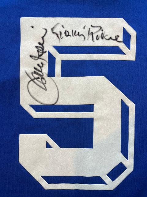 Match Shirt • National • Italia • 1993 • Diadora • Home • #5 • Alessandro Costacurta • vs Malta • WC 94 Qualifiers • Signed by Baresi & Rivera 