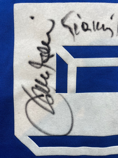 Match Shirt • National • Italia • 1993 • Diadora • Home • #5 • Alessandro Costacurta • vs Malta • WC 94 Qualifiers • Signed by Baresi & Rivera 