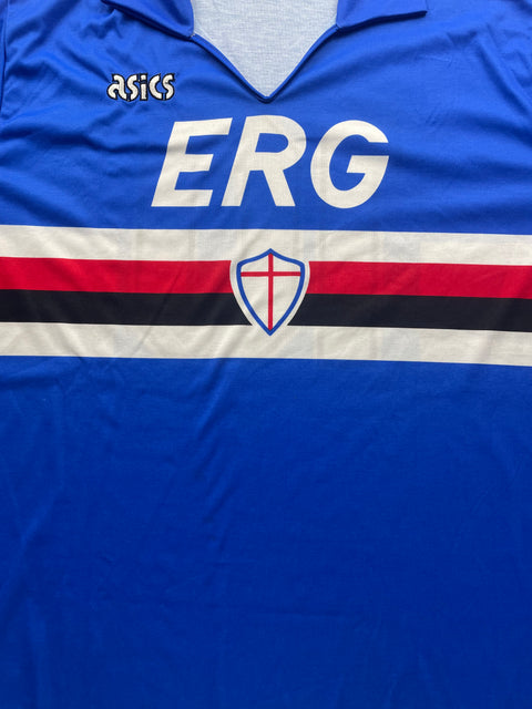 Match Shirt • Club • Sampdoria • 1990 • Asics • Home • #10 • Roberto Mancini • Match Worn 