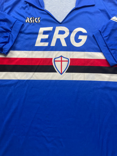 Match Shirt • Club • Sampdoria • 1990 • Asics • Home • #10 • Roberto Mancini • Match Worn 
