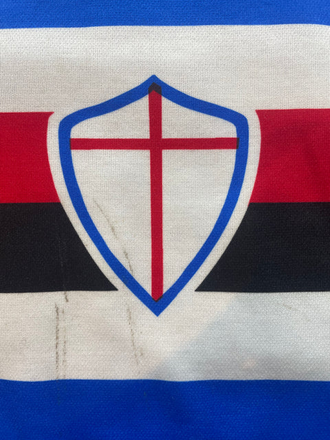 Match Shirt • Club • Sampdoria • 1993 • Asics • Home • #9 • David Platt • Match Worn • Unwashed 