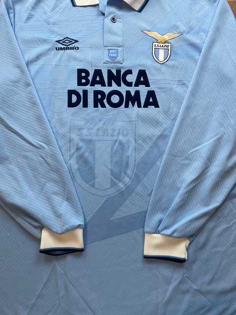 Match Shirt • Club • Lazio • 1993 • Umbro • Home • #11 • Giuseppe Signori • Match Worn 