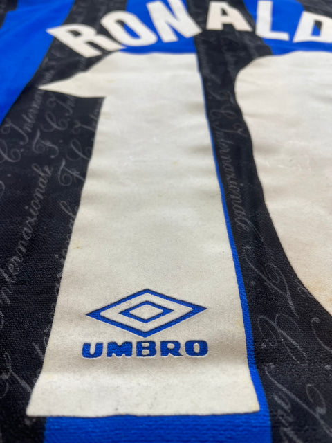 Store Shirt • Inter Milan • 1997 • Umbro • Home • Ronaldo • Size L 