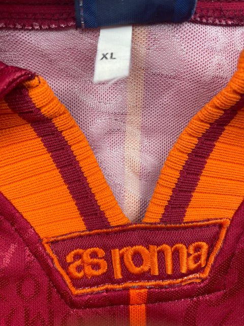 Match Shirt • Club • Roma • 1996 • Asics • Home • #10 • Daniel Fonseca • Match Worn • Signed 