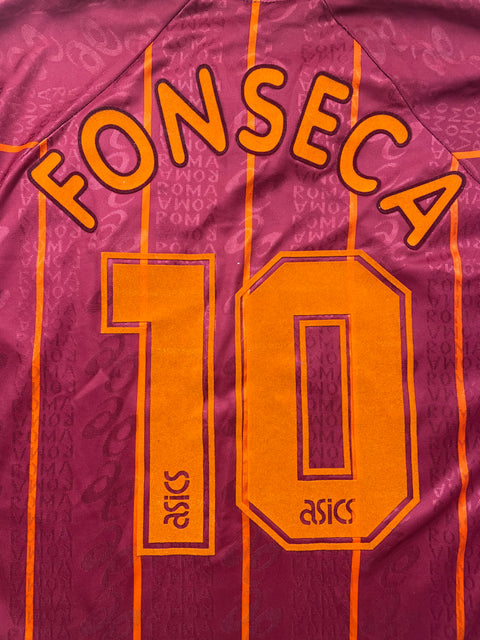 Match Shirt • Club • Roma • 1996 • Asics • Home • #10 • Daniel Fonseca • Match Worn • Signed 