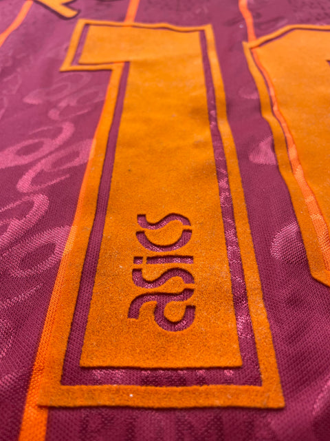 Match Shirt • Club • Roma • 1996 • Asics • Home • #10 • Daniel Fonseca • Match Worn • Signed 
